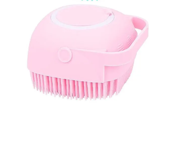 Silicone Massage Exfoliating Bath Shower Brush With Soap Dispenser