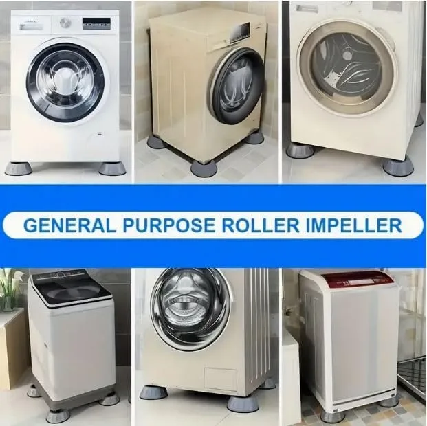Anti-Vibration pad for Washing machine-4-piece Set of stabilizer for Washing Machine-Noise Reduction - 4 pcs Grey Color thumbnail 2