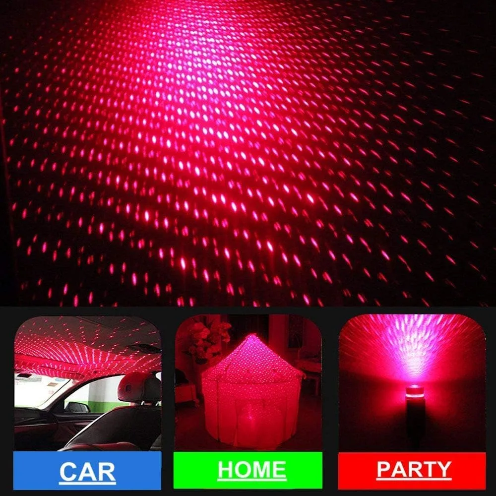 USB Car Roof Star LED Lights, Flexible Romantic Galaxy Night Lamp Fit All Cars Ceiling Decoration Light Interior Ambient Atmosphere  thumbnail 5