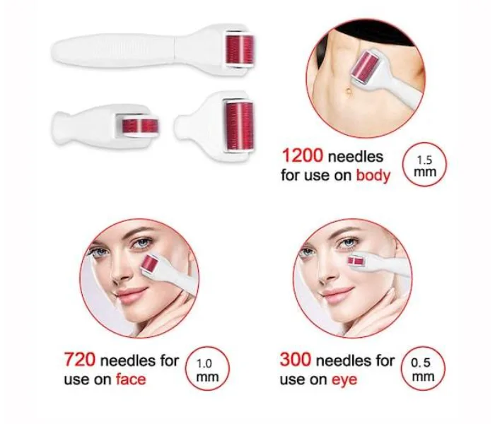 4 In 1 Derma Roller Stainless Set thumbnail 4