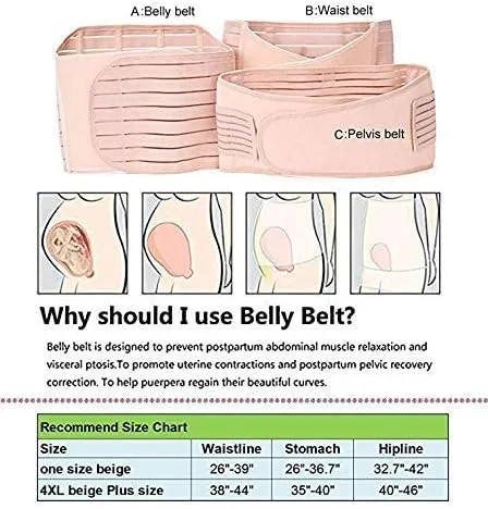 Postpartum Girdle Support Recovery Belly Band Corset Wrap Body Shaper for After Birth Postnatal C-Section Waist Pelvis Shapewear for Women thumbnail 2