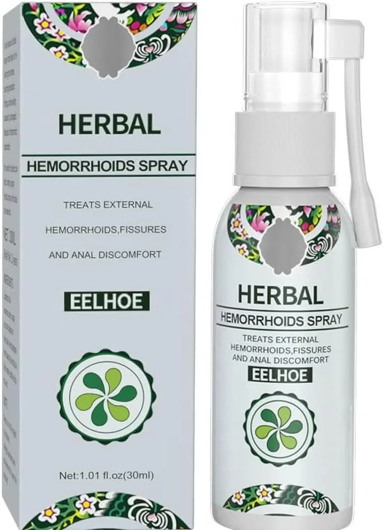 EELHOE Herbal Hemorrhoids Spray - Soothing Relief with Natural Ingredients - Fast-Acting Formula for Hemorrhoid Discomfort
