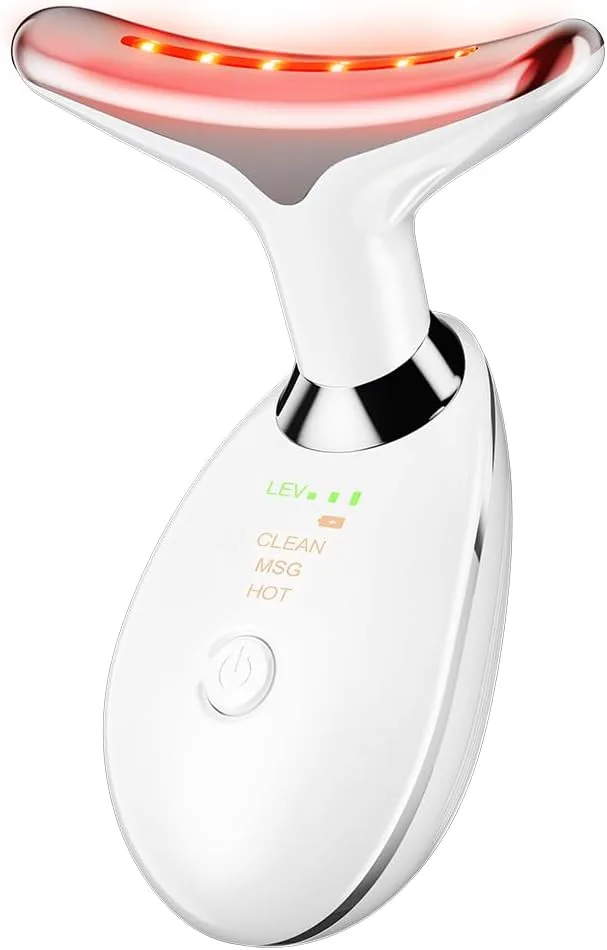 Neck Face Massager Face Sculpting Tool 3 Colour Modes and Vibration for Facial Massager for Double Chin