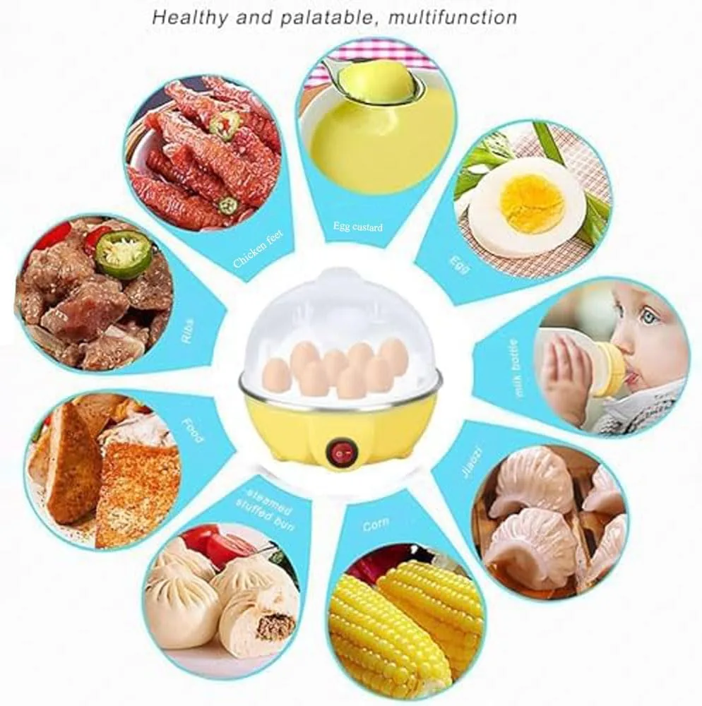 Electric Egg Boiler, 7 Egg Capacity Egg Cooker with Automatic Shut-Off, BPA-Free Multi-Functional Egg Maker & Steamer for Soft, Medium & Hard-Boiled Eggs thumbnail 2