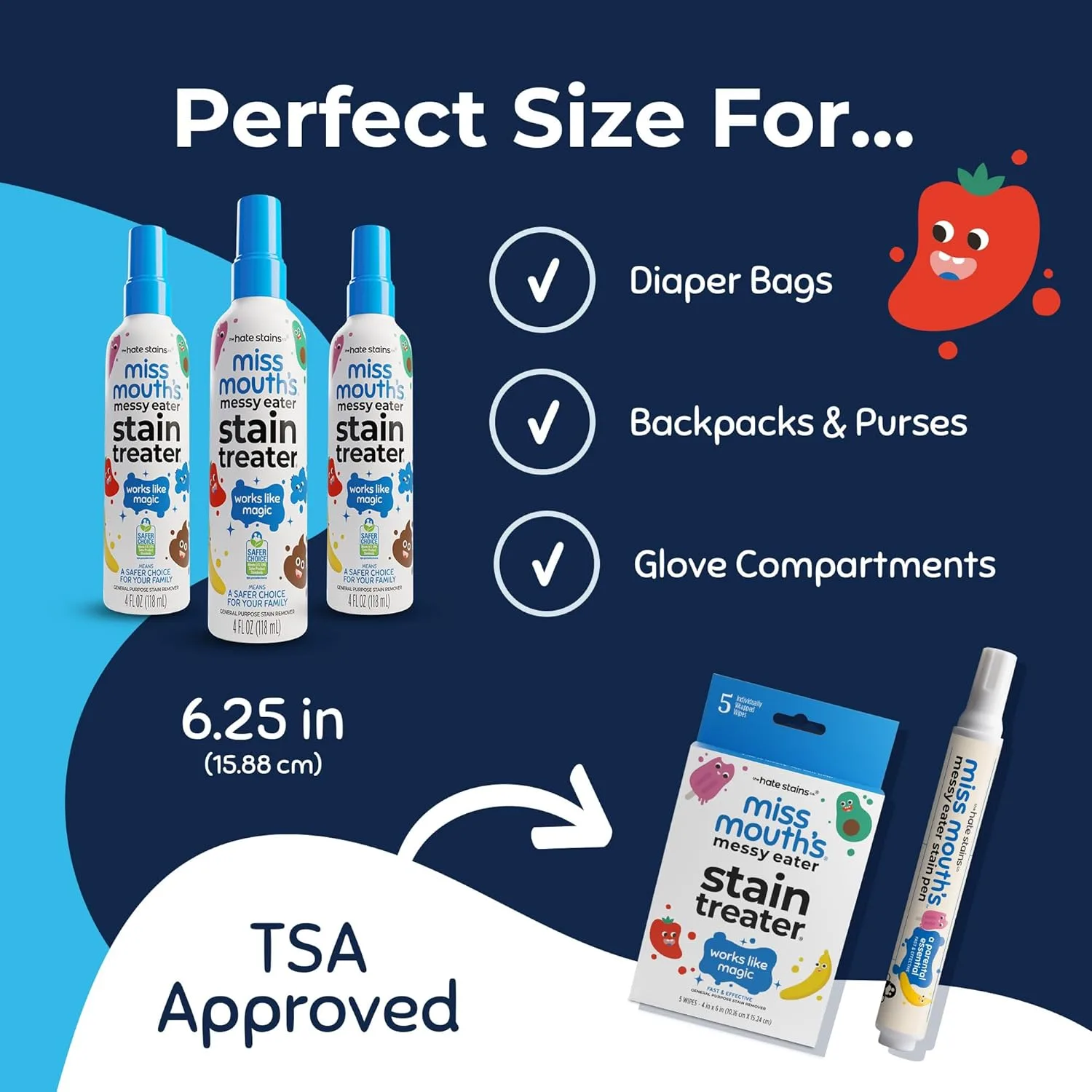 Generic Messy Eater Stain Treater Spray - 4oz Stain Remover (a parental essential non toxic and effective) thumbnail 2