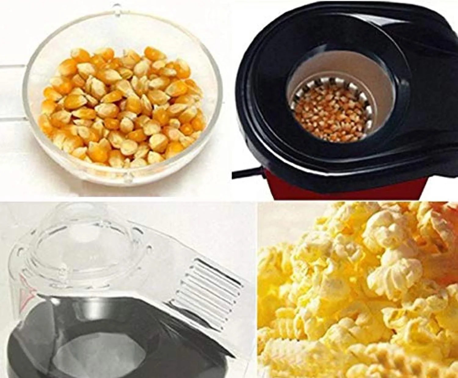 Popcorn Machine Hot air Pop Popper Maker Small Tabletop Home Party Snack thumbnail 2