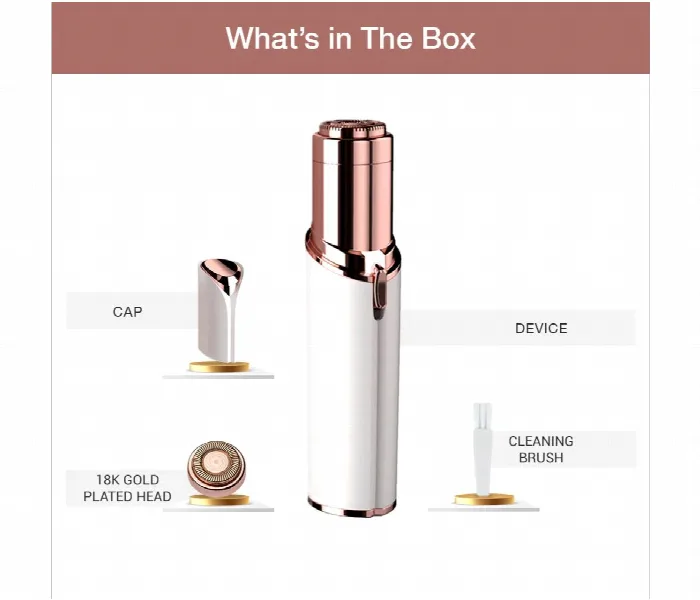 Facial Hair Remover 18K Gold Plated thumbnail 4
