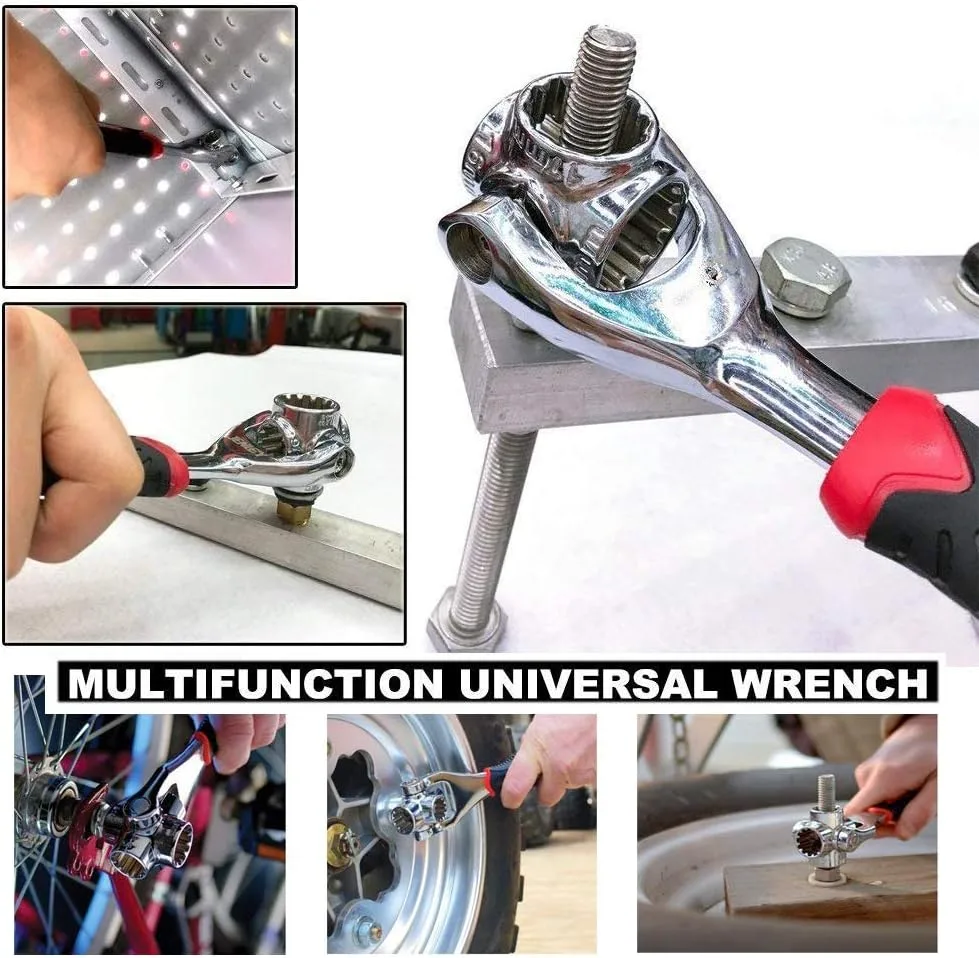 Universal Wrench 48 in 1 Socket Multifunction Tool with 360 Degree Rotating Head, Spanner for Home and Car Repair thumbnail 2