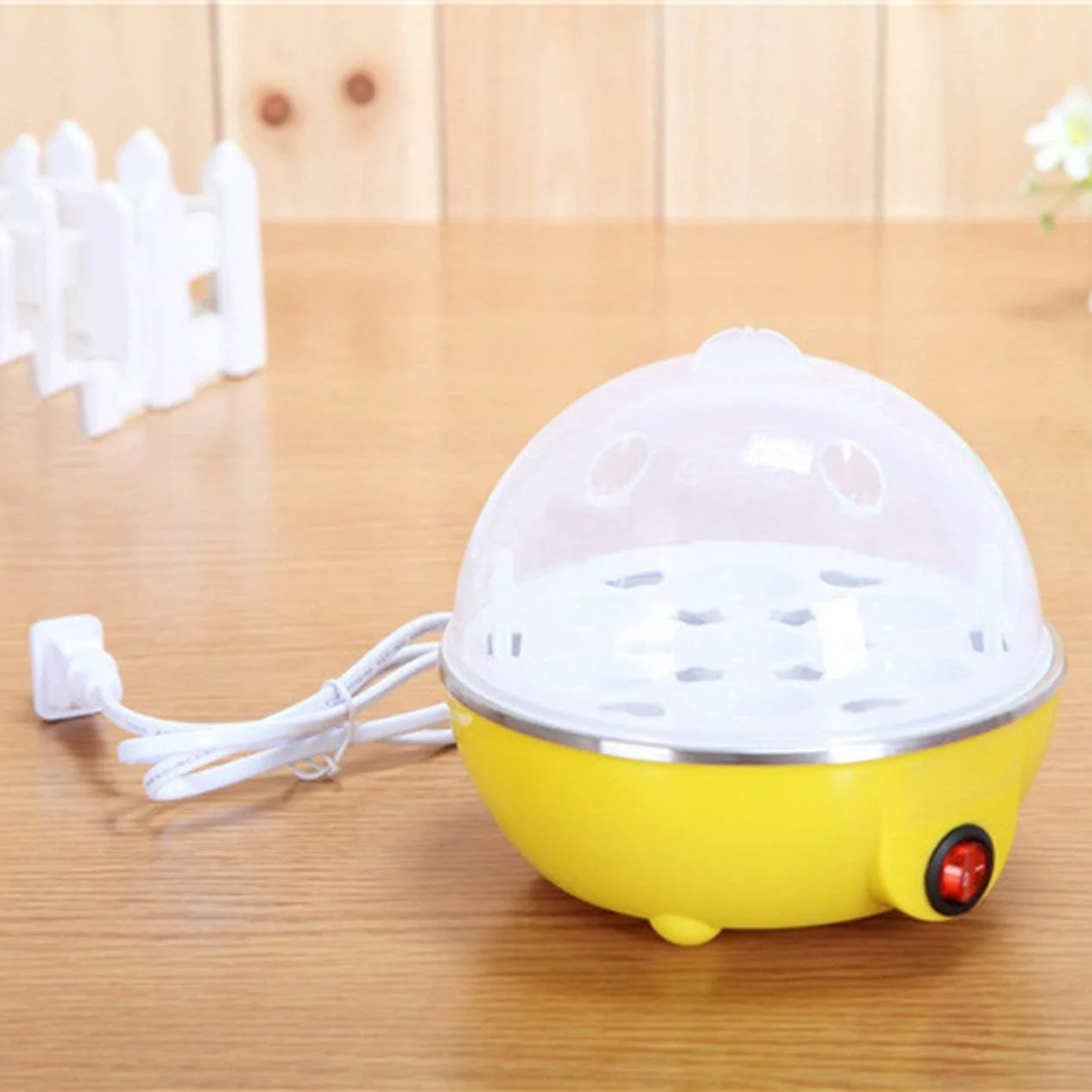 Multi-function Electric Egg Cooker 7 Eggs Capacity Auto-off Fast Egg Boiler Steamer Cooking Tools Kitchen Tools thumbnail 5