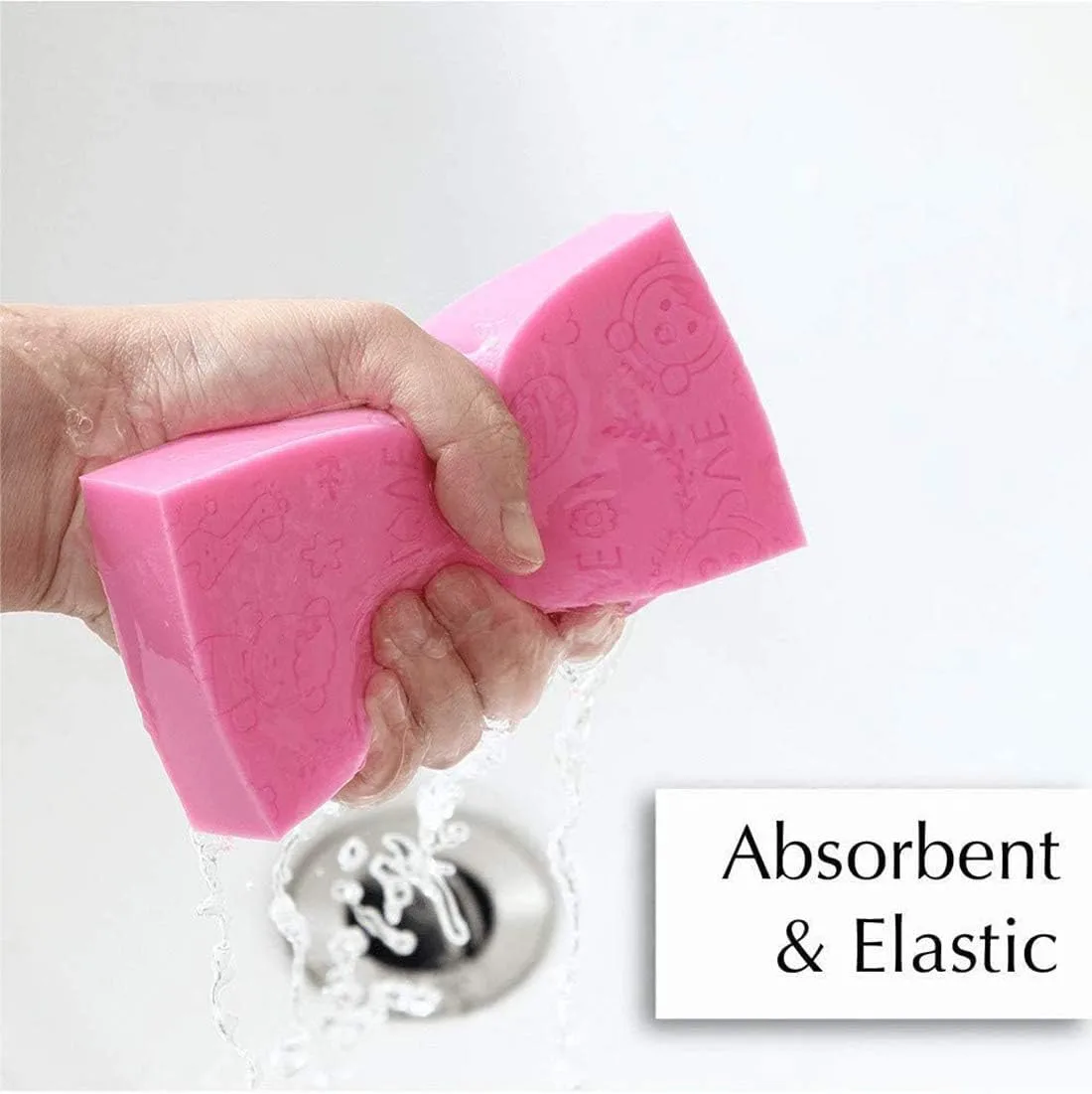 3PCS Ultra Soft Exfoliating Sponge Shower Brush Gentle Exfoliation Improve Skin's Health and Beauty Wet or Dry Brushing Back Scrubber for Shower thumbnail 7