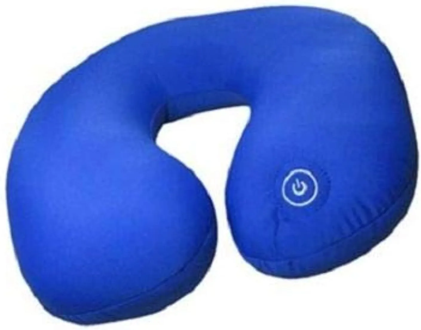 Vibrating Microbead Neck Massage Travel Pillow- Blue