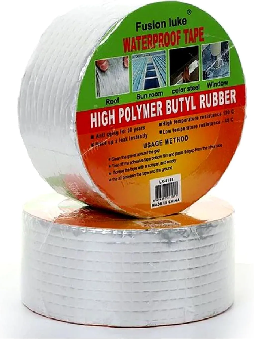 Waterproof Tape for Roof, Sunroom, and Color Steel Window Leakage Repair – High Polymer Butyl Rubber Sealant for Superior Durability, Leak Prevention, and Long-Lasting Protection