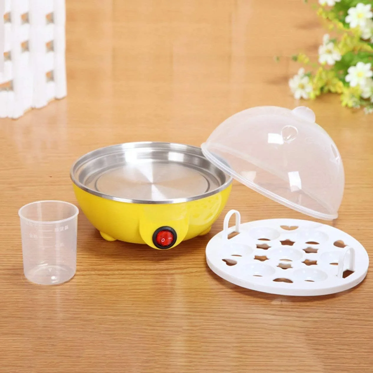 Multi-function Electric Egg Cooker 7 Eggs Capacity Auto-off Fast Egg Boiler Steamer Cooking Tools Kitchen Tools thumbnail 2