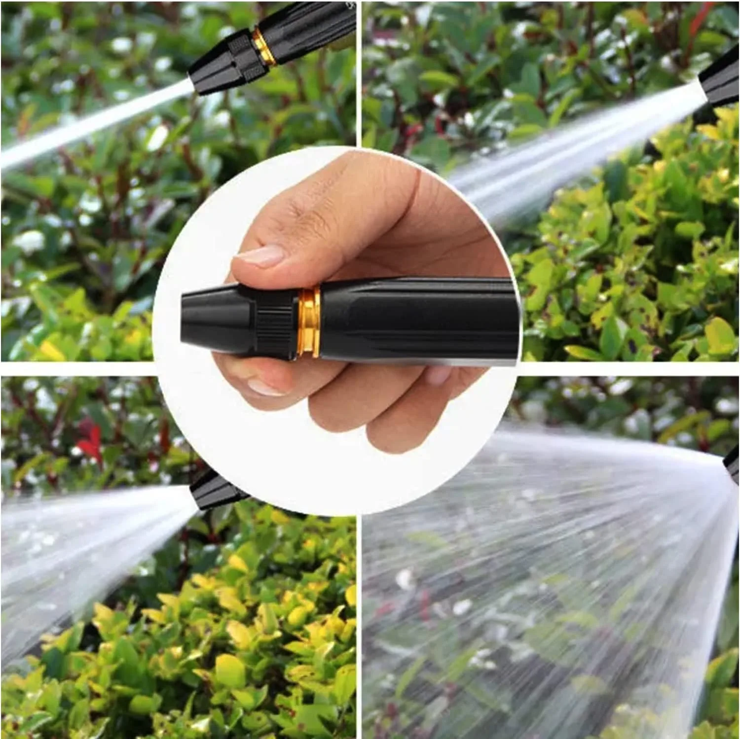 High pressure water gun nozzle car washer bike washing spray gun 1/2" Hose Nozzle Adjustable Car Washer Gun Jet Spray for Car Wash Water Spray Nozzle for Garden & Window thumbnail 5