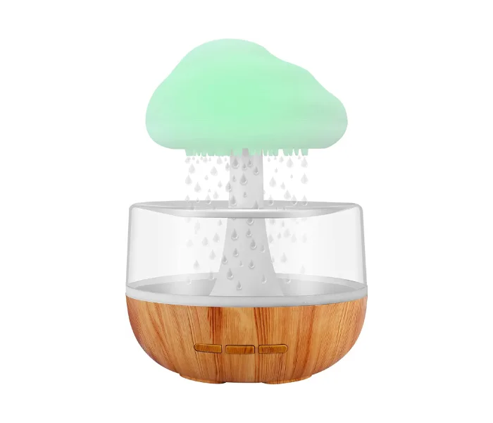 Rain Cloud Air Humidifier Aromatherapy With 7 Colours Led Lights And Raindrops Sound For Relaxing Sleep