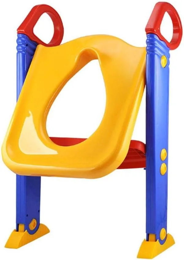 Seat with a ladder for installation on the base of the bathroom for children