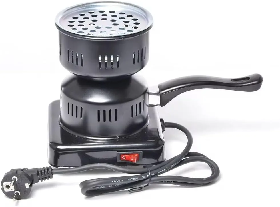 Electric Charcoal Starter Burner, Hookah Shisha Coal Heater, Single Hot Plate with Heat Control.