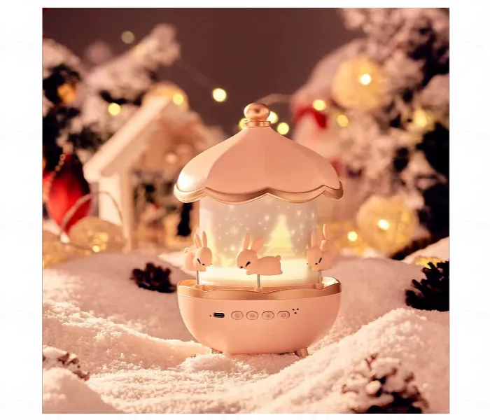 Kids Night Projector Lamp With Music Starry Sky Projection Small Night Light With Bluetooth Audio Speaker thumbnail 2
