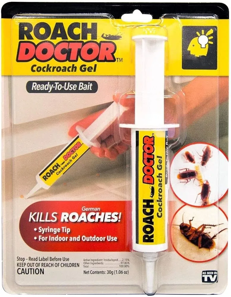 Roach Doctor Cockroach Gel Bait Outdoor And Indoor Roach Killer 30G