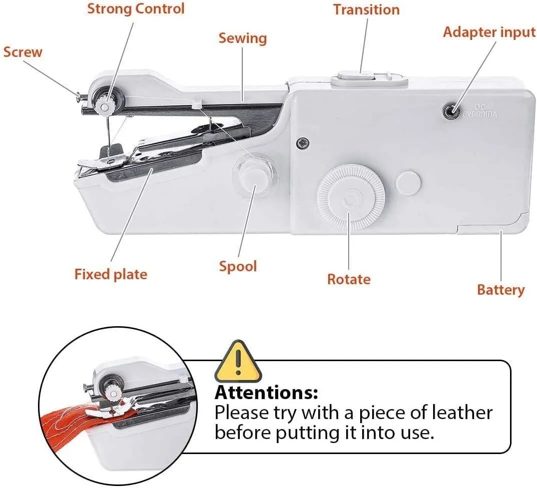 Handy Stitch Mini Sewing Machine - Portable, Handheld, Beginner Sewing Products -- Handy Stitching Device  thumbnail 3