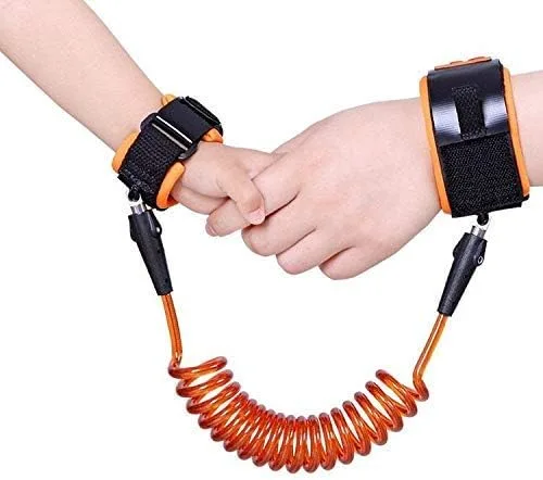 Baby Kids Safety Anti Lost Wrist Link Rope Walking Hand Belt 150 cm Orange Color thumbnail 5