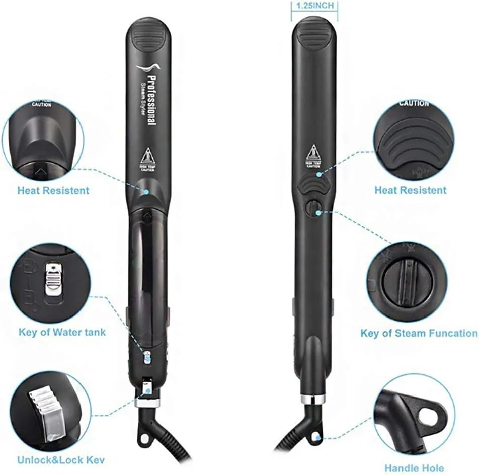 Professional Multi-function Ceramic Spray Steam Hair Straighteners thumbnail 4