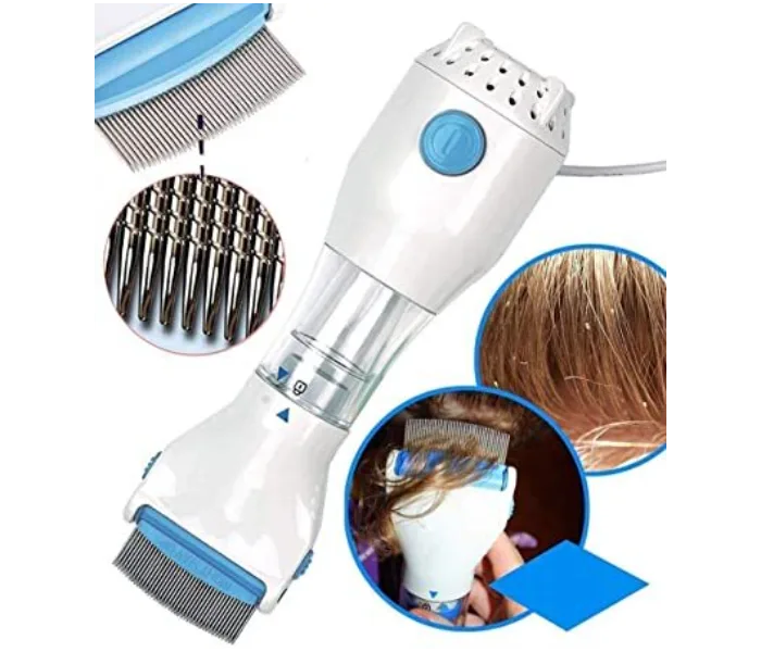 Anti Lice Electric Rechargeable Vacuum Steel Comb Machine For Head Lice Treatment thumbnail 2