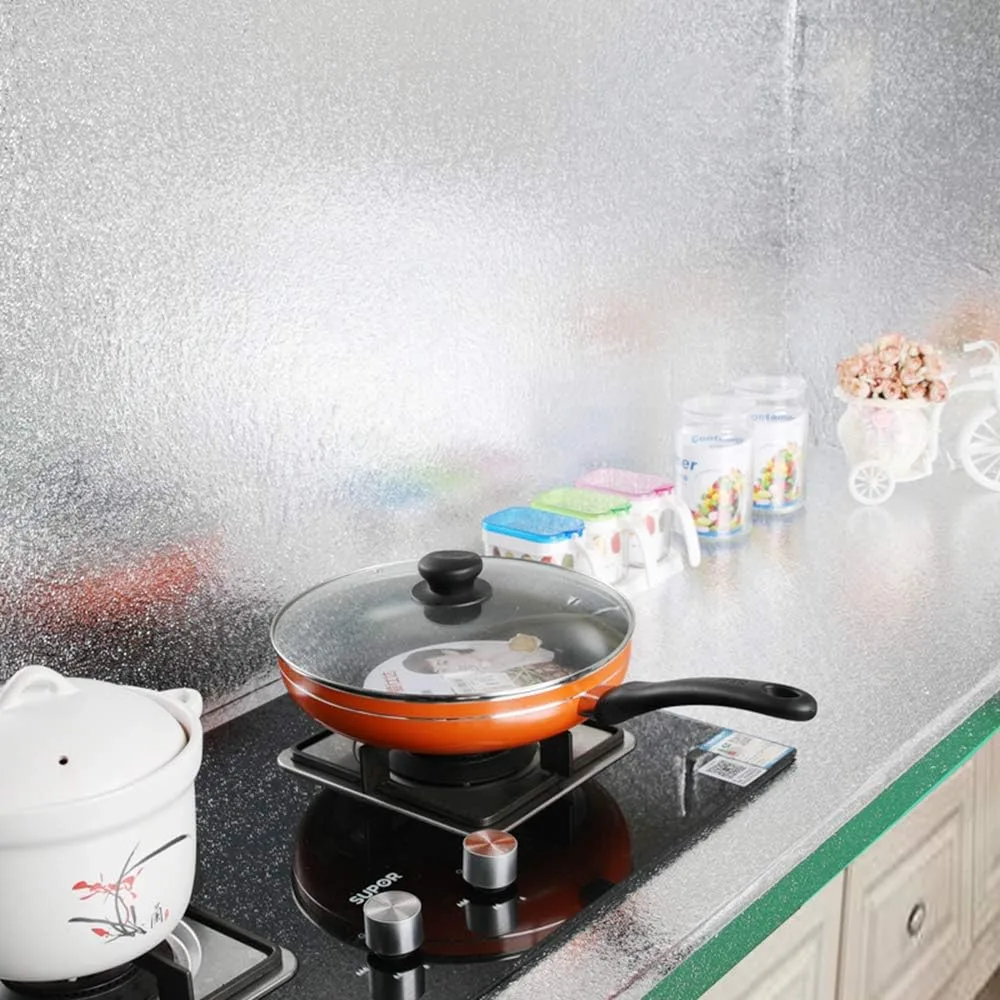 Kitchen, backsplash, stickers, waterproof, heat-resistant, peel and stick, easy to clean, durable, decorative, self-adhesive, oil-proof, tile, vinyl, removable, stylish. thumbnail 3