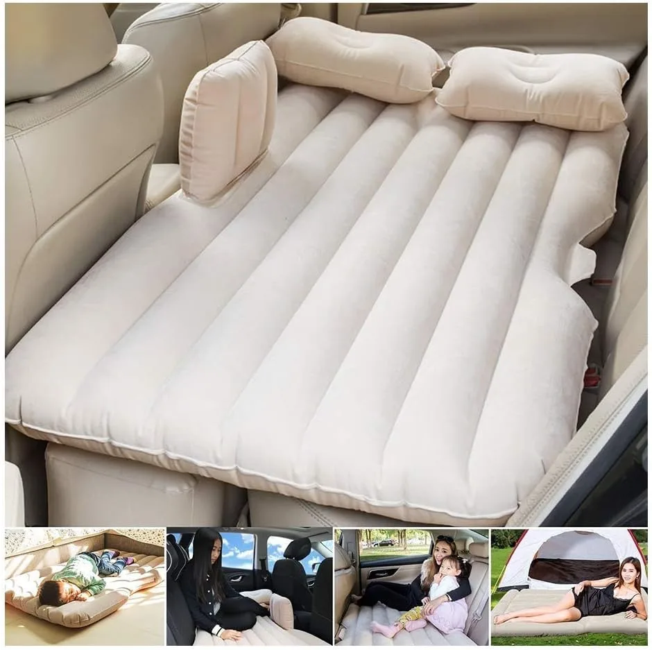Car Travel Bed 138 * 85 45Cm Suv Air Mattresses Inflatable For Camping Children Rear Double Adjustable Sleeping Pad Airbed Seat Cover Cushion Flocking Cloth Mvp With Pump thumbnail 6