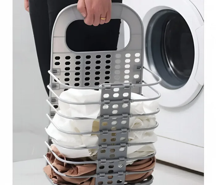 Foldable Laundry Basket And Eco Friendly Storage Bag thumbnail 4