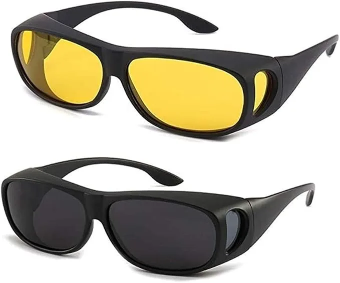Generic Set of Two HD Vision Day and Night Glasses