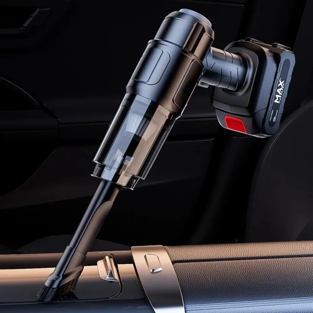 SAFENHAND Cordless Handheld Car Vacuum Cleaner, 4-in-1 Wireless Charging, 120W 5000Pa Super Powerful Suction, with Multiple Accessories for Hair, Dirt, Pet Hair, Home and Car Cleaning thumbnail 8