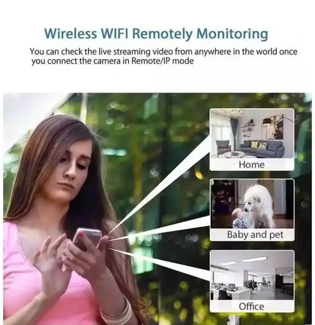 Mini WiFi Camera Security Camera HD 1080P Wireless Portable Small Camera with Motion Detection and Night Vision – Compact Video Recorder for Home, Office, and Outdoor Surveillance thumbnail 2