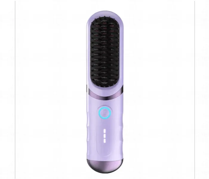 Wireless Hair Straightener Comb Rechargeable Ceramic Brush For Quick Hair Styling Smoothing And Detangling thumbnail 2