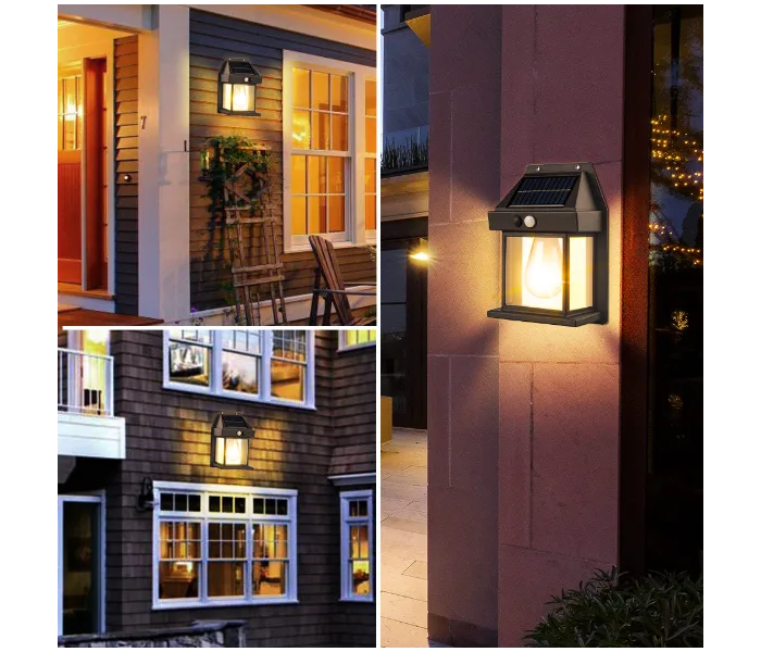 Outdoor Solar Wall Lamp Waterproof Tungsten Filament Lamp Induction Lamp Household Light Garden Wall Light thumbnail 3