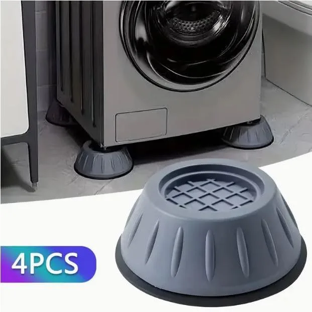 Anti-Vibration pad for Washing machine-4-piece Set of stabilizer for Washing Machine-Noise Reduction - 4 pcs Grey Color thumbnail 5