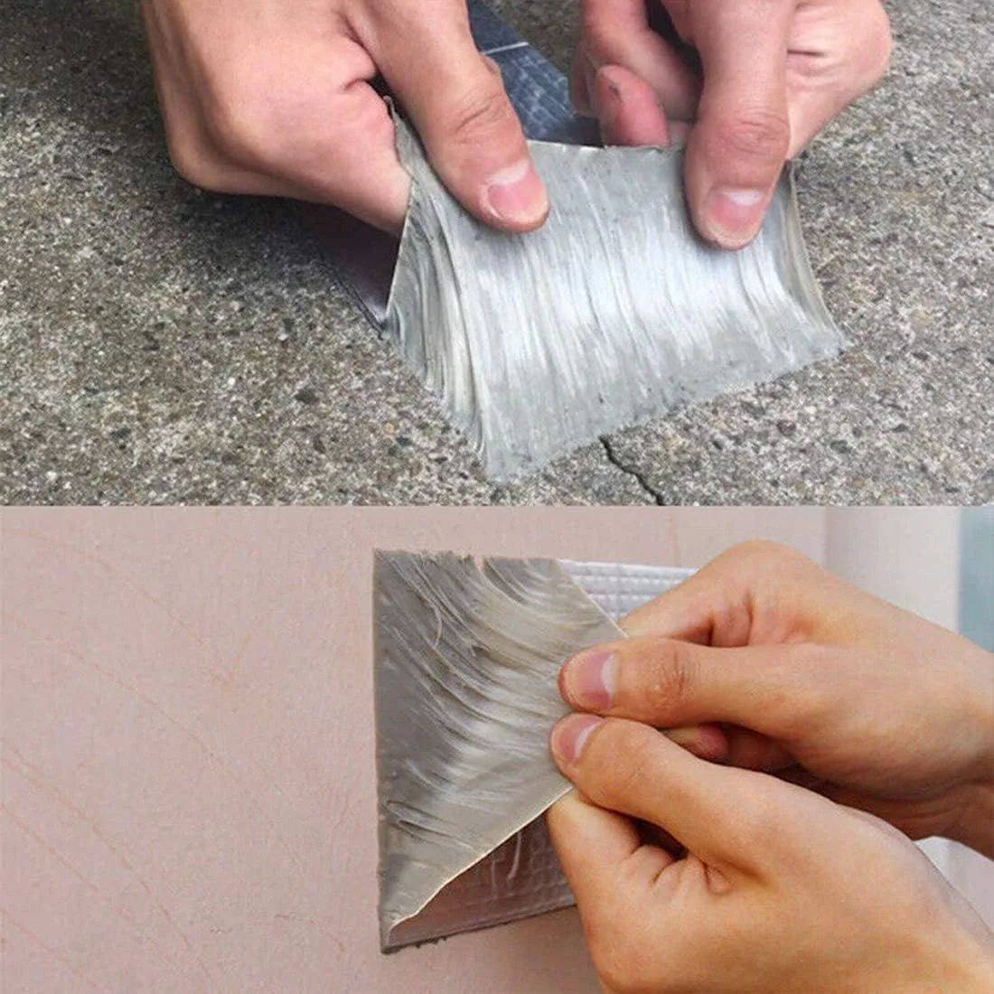 Super Waterproof Tape, Outdoor Leak Repair Aluminum Butyl Tape, Permanent Leak Proof All Weather Patch, UV Resistant Pipe Awning Sail Roof Window Sealing thumbnail 5