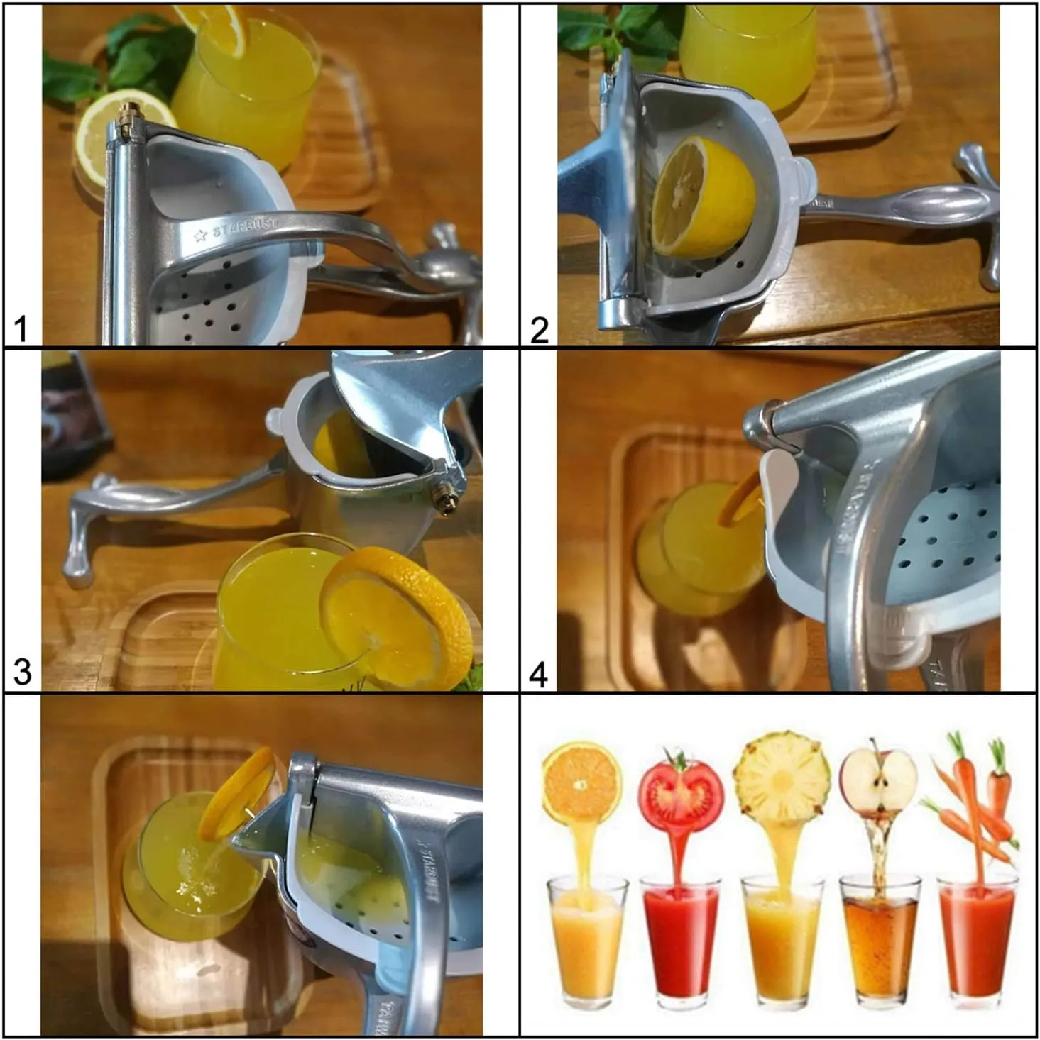 Aluminum Hand Press Juice Extractor thumbnail 4