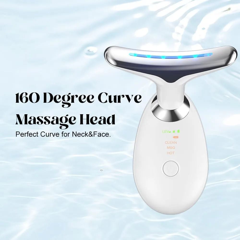 Neck Face Massager Face Sculpting Tool 3 Colour Modes and Vibration for Facial Massager for Double Chin thumbnail 2