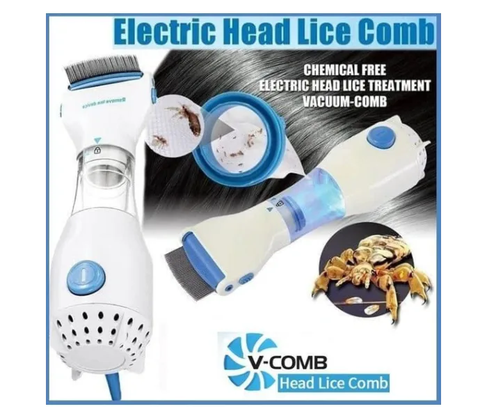 Anti Lice Electric Rechargeable Vacuum Steel Comb Machine For Head Lice Treatment thumbnail 5