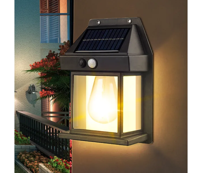 Outdoor Solar Wall Lamp Waterproof Tungsten Filament Lamp Induction Lamp Household Light Garden Wall Light thumbnail 5