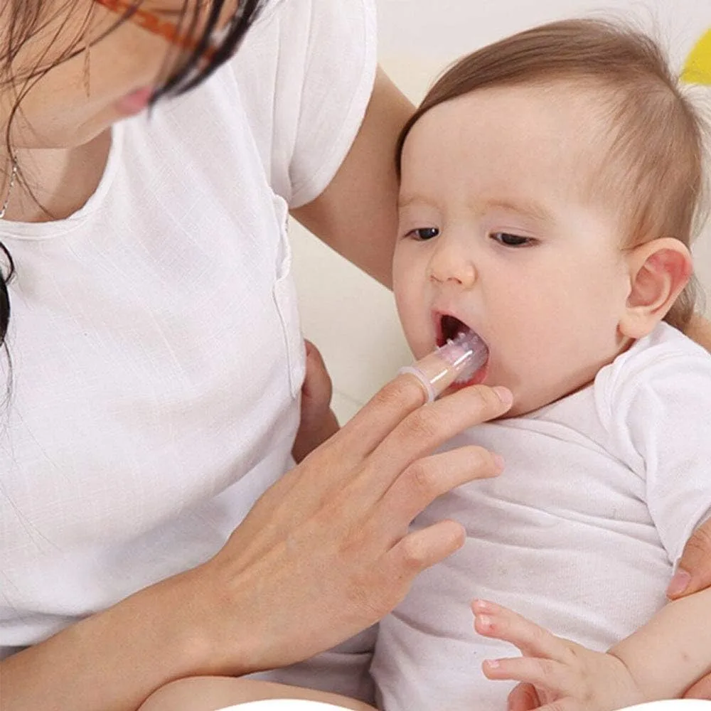 Safe Silicone Baby Finger Deciduous Toothbrush thumbnail 2