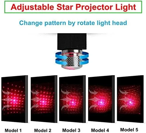 USB Car Roof Star LED Lights, Flexible Romantic Galaxy Night Lamp Fit All Cars Ceiling Decoration Light Interior Ambient Atmosphere  thumbnail 4