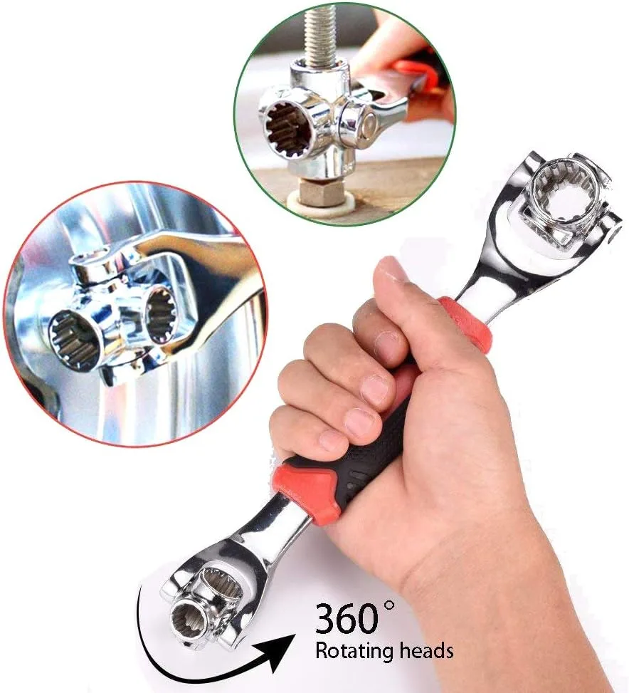 Universal Wrench 48 in 1 Socket Multifunction Tool with 360 Degree Rotating Head, Spanner for Home and Car Repair thumbnail 4