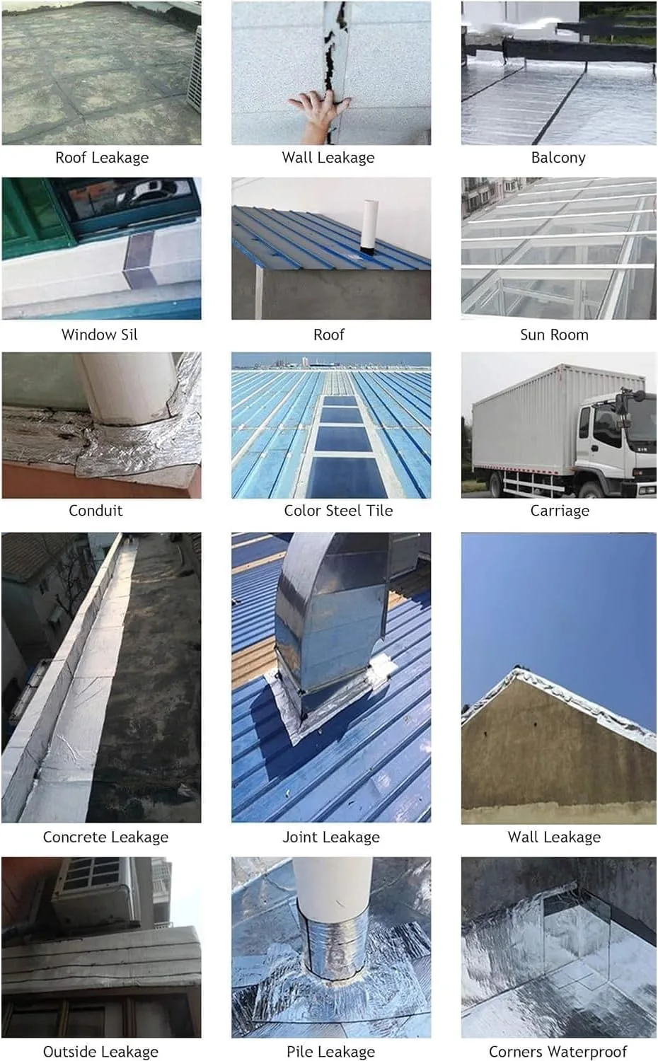 Waterproof Tape for Roof, Sunroom, and Color Steel Window Leakage Repair – High Polymer Butyl Rubber Sealant for Superior Durability, Leak Prevention, and Long-Lasting Protection thumbnail 5