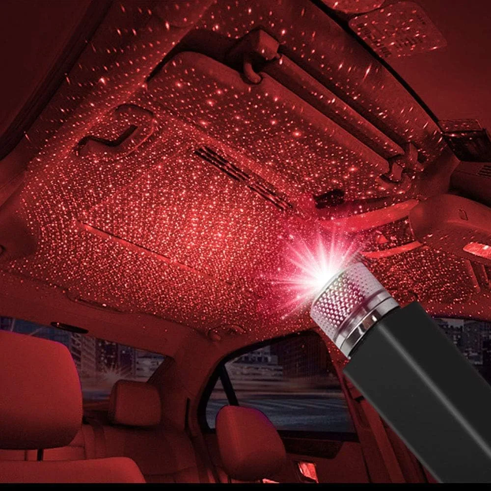 USB Car Roof Star LED Lights, Flexible Romantic Galaxy Night Lamp Fit All Cars Ceiling Decoration Light Interior Ambient Atmosphere  thumbnail 6