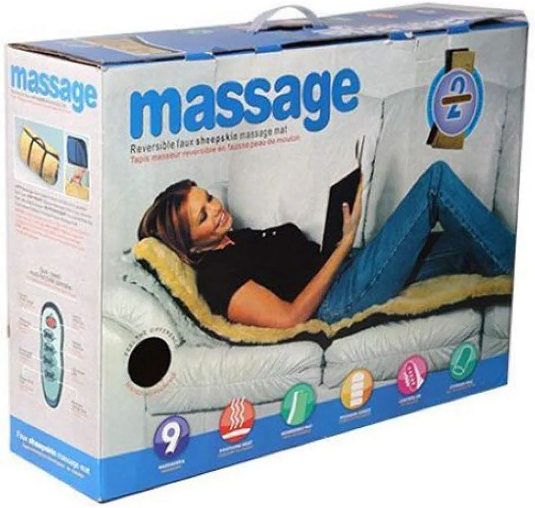 Full Body Massager Bed Mattress At Home Adjustable Remote Controller Vibration Heat Massage Sofa Mat Cushion Smart Super Soft Surface