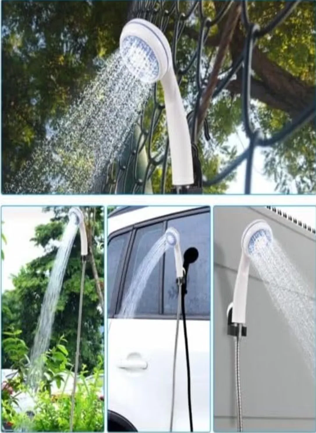 Portable Handheld Camping Shower – Rechargeable Outdoor Electric Shower Pump – USB Powered Water Pump for Camping, Car Washing, Pet Bathing & Gardening – Compact Travel Shower System thumbnail 2