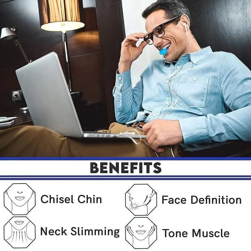 Jawline Exerciser Tool, Double Chin Reducer for Women & Men, Face Fat Reducer, Jawline Shaper, Slim & Tone Face & Neck, Jaw Liner Tool for Men & Women thumbnail 2