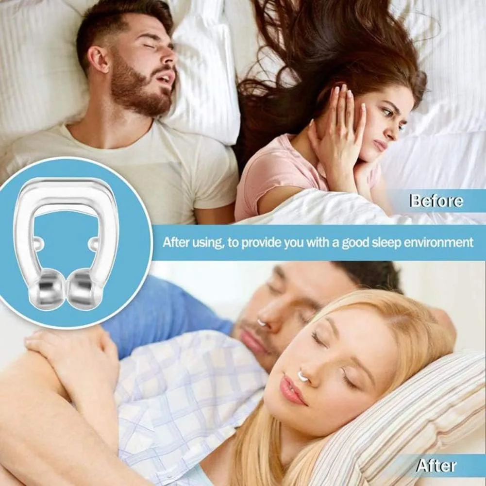 Anti Snoring Devices Snoring Solution,Silicone Magnetic Anti Snore Nose Clip, Professional Sleeping Aid Relieve Snore thumbnail 4